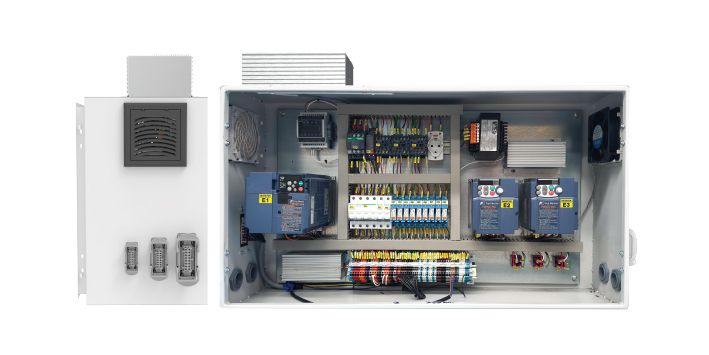 Armoire &eacute;lectrique de pont roulant avec automate et variateurs Wimac