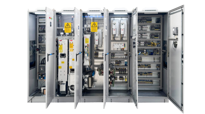 Armoire électrique de pont roulant process usage intensif Wimac pour aciérie