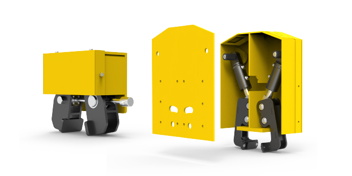 Frein tempête hydraulique pince de rail pour protection contre le vent des portiques